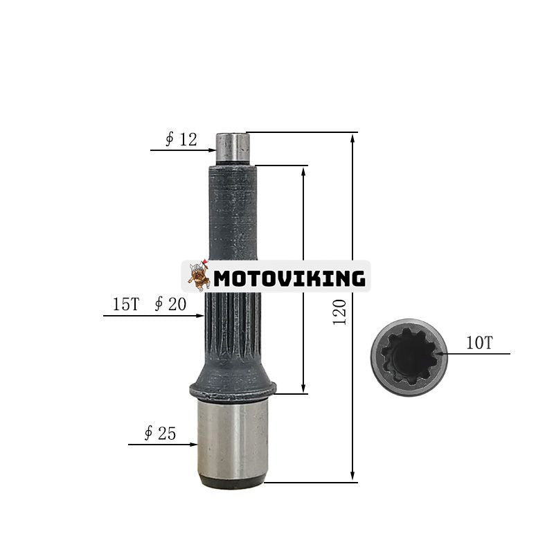 YUCHAI YC35 Åkmotor Pumpaxel NACHI