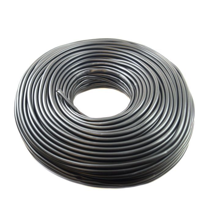 Manta Pvc-Hållare 100Mtr I.D12Mm Flexibel Pvc Kabelskydd Svart