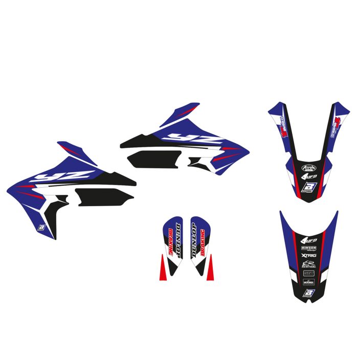 19-22 Yz65 Dream 4 Decal Kit Blackbird 8248N Decal Kit