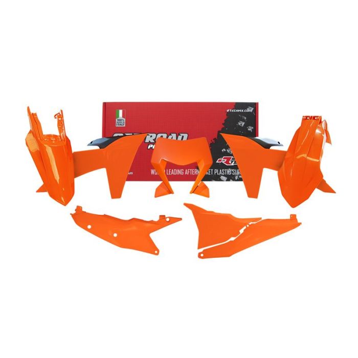 Plastkit/6 2024 Ktm Exc Exc-F Orange/Svart Rtech R-Kitktm-Ar0-624