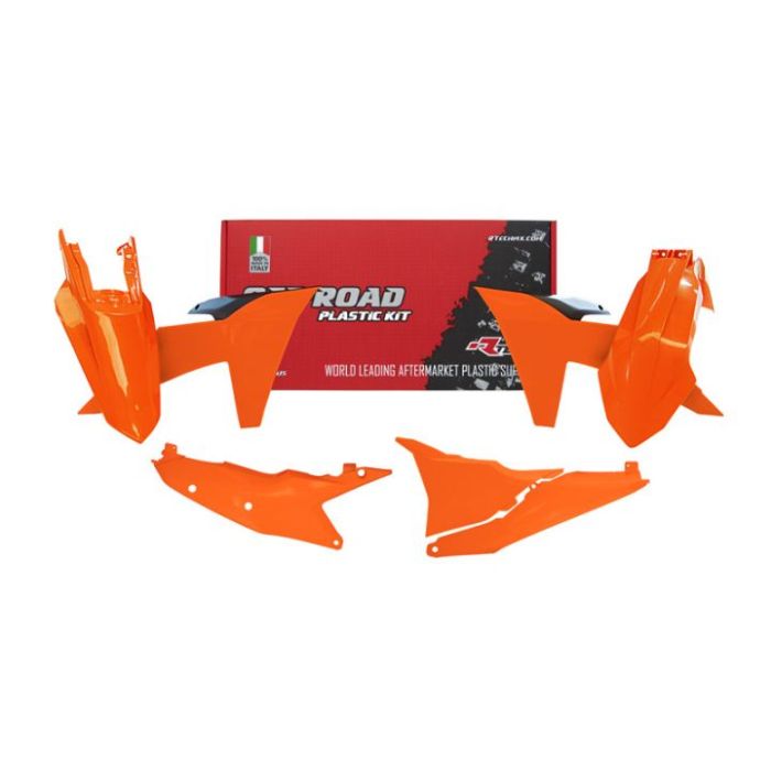 Plastkit/5 2024 Ktm Exc Exc-F Orange/Svart Rtech R-Kitktm-Ar0-524