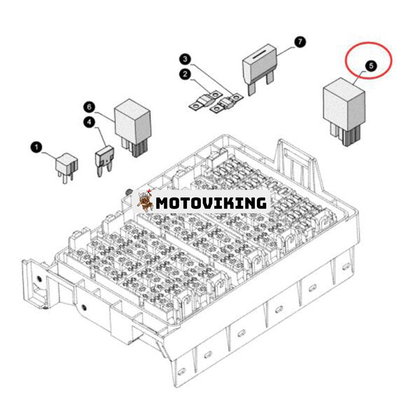 12V 30A Relä 82003697 för CASE Tractor Maxxum 100 110 115 120 125 130 140 Mxm155 120 MXU100 135 Puma 150 180 195 210 225