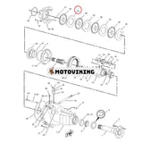 Bromsskiva 9R9401 för Caterpillar CAT 416B 416C 416D 420D