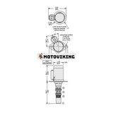 Hydraulisk magnetventil CA0149785 för Komatsu WB146PS WB156PS WB97R WB97S