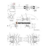 Spindel- och lagerenhet 2V7153 för Caterpillar CAT 815 966C 966R D250B D25C lastbilslastare C6.6 3306 motor