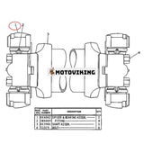 Spindel- och lagerenhet 8K6042 för Caterpillar CAT 528 D10 Track Skidder D348 3306 motor
