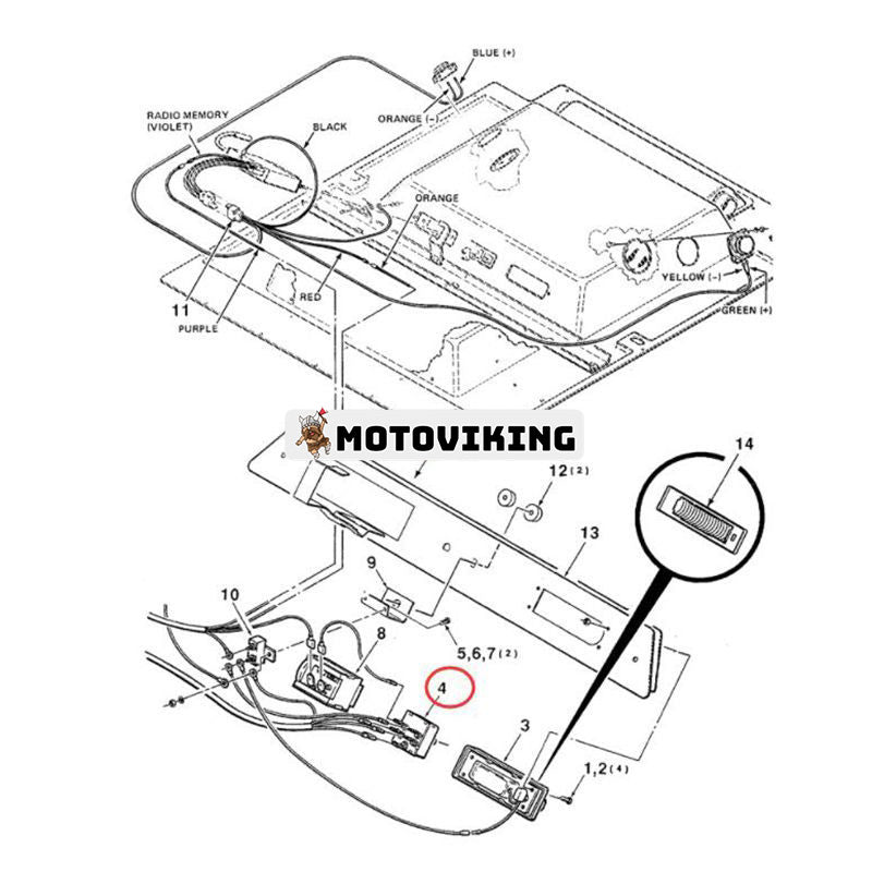 Fläktströmställare A42622 för CASE 590 855C 855D W11 W11B 1896