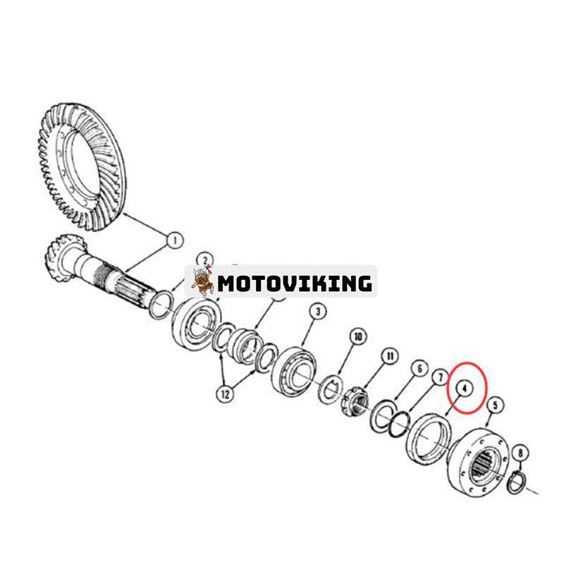 Oljetätning 1966194C1 för CASE 995 2120 695 4230 3230 660 560 495