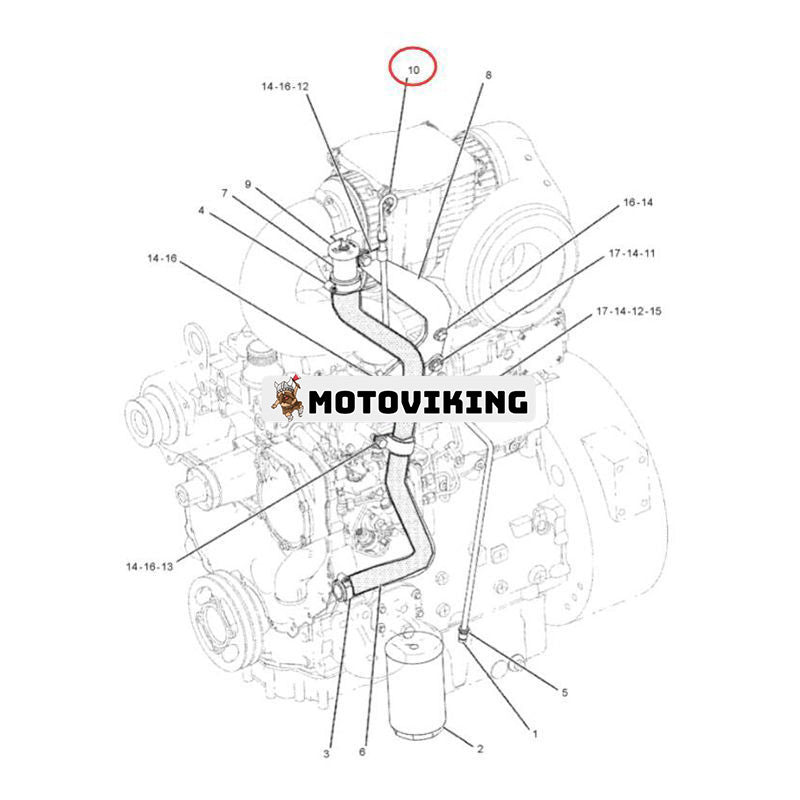 Oljesticka 236-6652 för Caterpillar CAT 416D 420D 424D 428D 430D 432D 442D Lastare 3054 3054B 3054C Motor