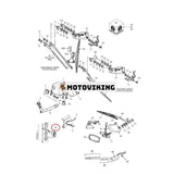 Vippströmbrytare - Torkarbricka 3 lägen (Av/1/(2)) F1NN18387AA E9NN17N414AA 139900580122 för CASE 1056XL 1255