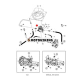 Hydraulisk kylfläktmotor 7164320 för Bobcat S150 S160 S175 S185 S205 S220 S250 S300 S330 Lastare