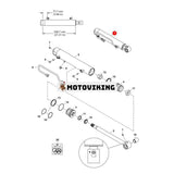 Vänster tiltcylinder 7235738 för Bobcat S630 S650 S740 S750 S770 Lastare