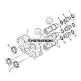 Hydrauliskt snabbkopplingsuttag AH225668 för John Deere 1092 600 606 608 612 616 618 620 622 625 6.8L