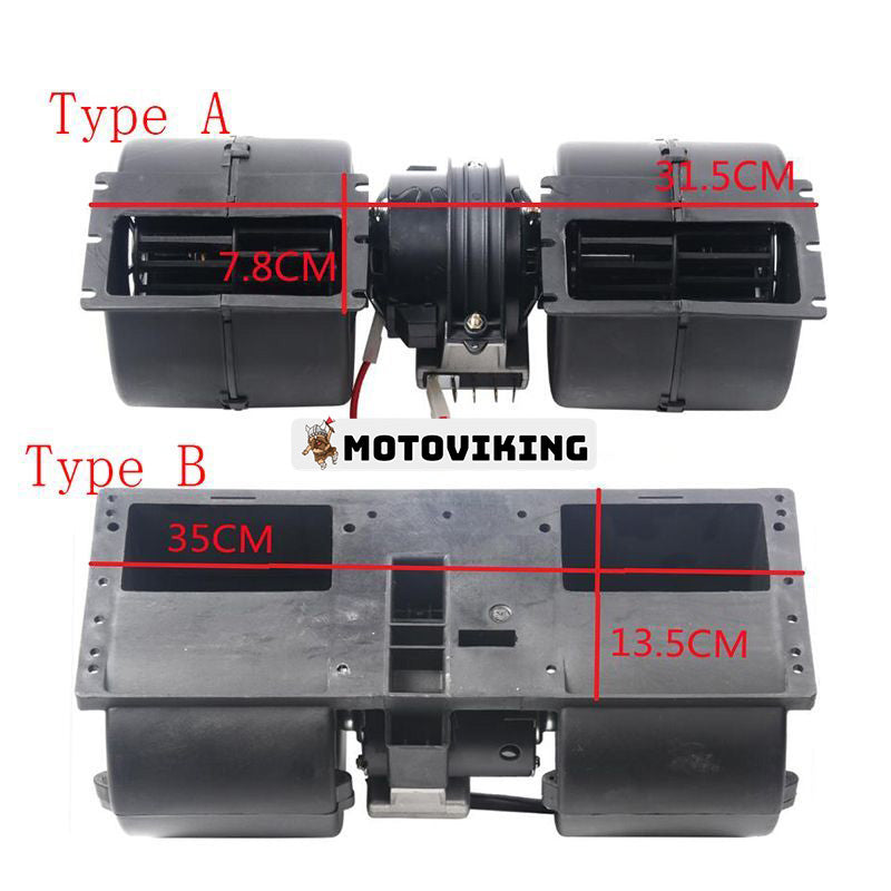 12V fläktmotorenhet 78-1537 för Thermo King