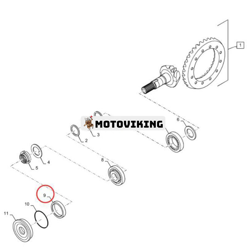 Oljetätning K262143 för CASE 590 5140 5150 5220 5230 Lastartraktor