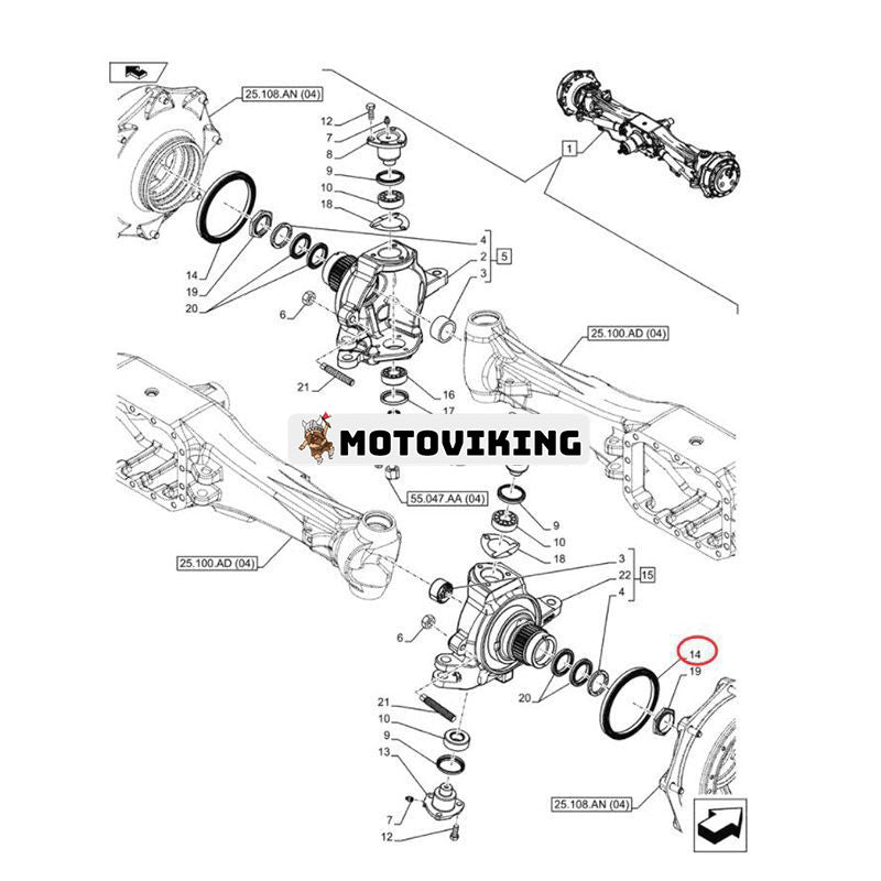 Oljetätning 87349641 för CASE 580N 580SN 580SNWT 580ST 580T 590SN 590ST