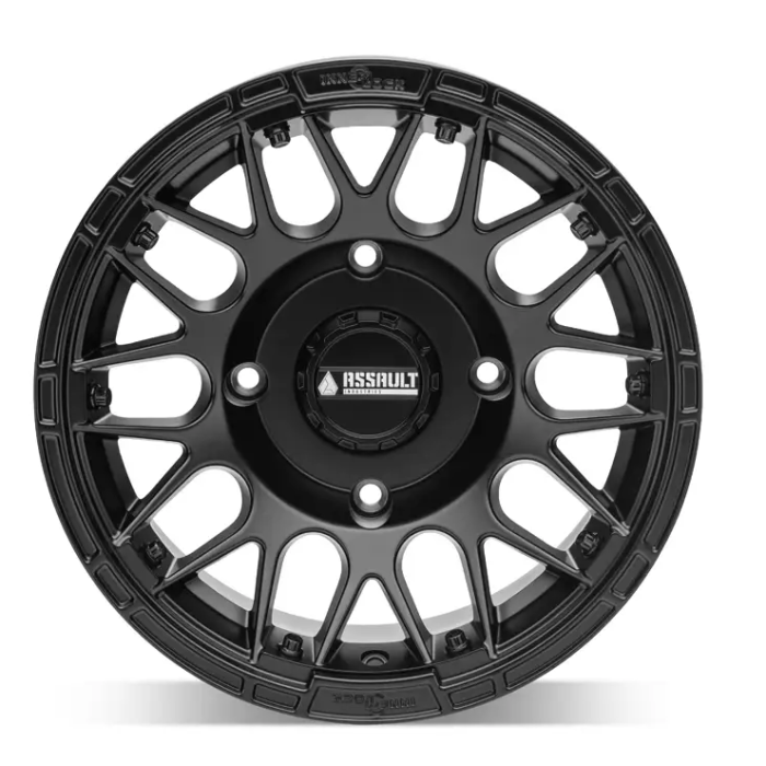 15X10 Assault Industries Hellfire Beadlock Hjul Satin Svart 4/156 4X156 Whl-156-4-15-10-Ilsb