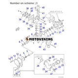 För Komatsu EG300-5 EG300BS-5 EG400-2 GD805A-1 GD825A-2 WA500-1 Motor S6D140 Vattenpump 6211-61-1100 6211611100