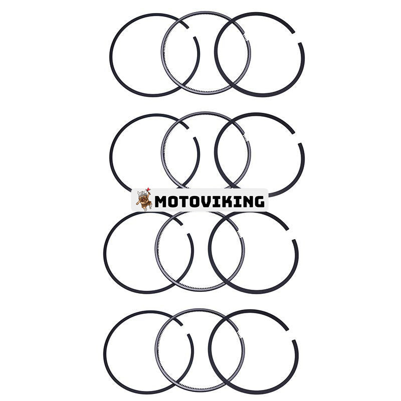 För Komatsu Skid Steer SK09J-2 Yanmar Engine 4TNE98 Komatsu Engine 4D98E Kolvring 4 Enheter 1 Set