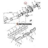 Turbo KTR130B Turboladdare 6502-21-4000 för Komatsu Engine S6D170-1 Grävmaskin PC650-1