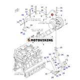 Turbo KTR110L Turboladdare 6505-68-5510 för Komatsu Engine SAA6D140E-5 Grävmaskin PC800-8 PC850-8