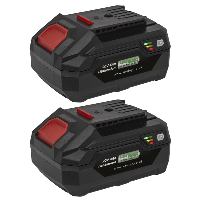 20V 4Ah Batteripack Lithium Sv20 2 Batterier