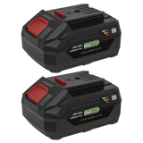 20V 4Ah Batteripack Lithium Sv20 2 Batterier