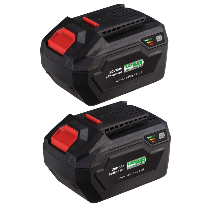 20V 6Ah Batteripack Lithium Sv20 2 Batterier