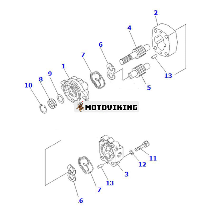 För Komatsu borrigg BP500-7-M1 huvudpump 705-41-02630