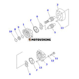 För Komatsu borrigg BP500-7-M1 huvudpump 705-41-02630