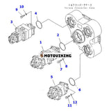 För Komatsu Dump Truck HM400-1 Hydraulisk växelpump 705-56-33040