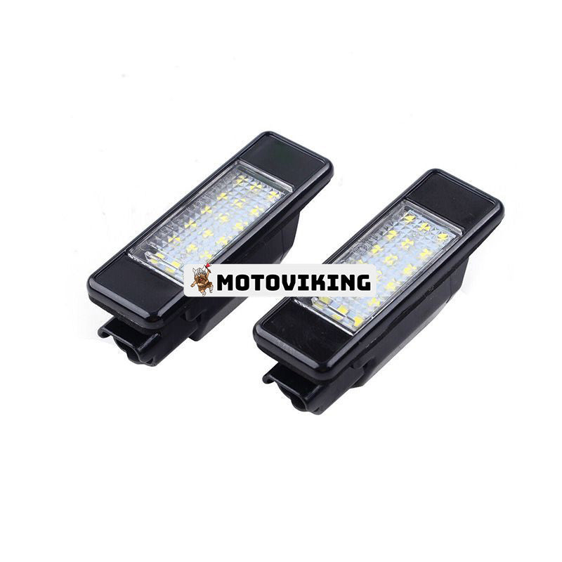 2 ST LED-nummerskyltljus 6340G3 6340F0 för Peugeot 208 207 Citroen C3 C4