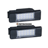 2 ST LED-nummerskyltljus 6340G3 6340F0 för Peugeot 208 207 Citroen C3 C4