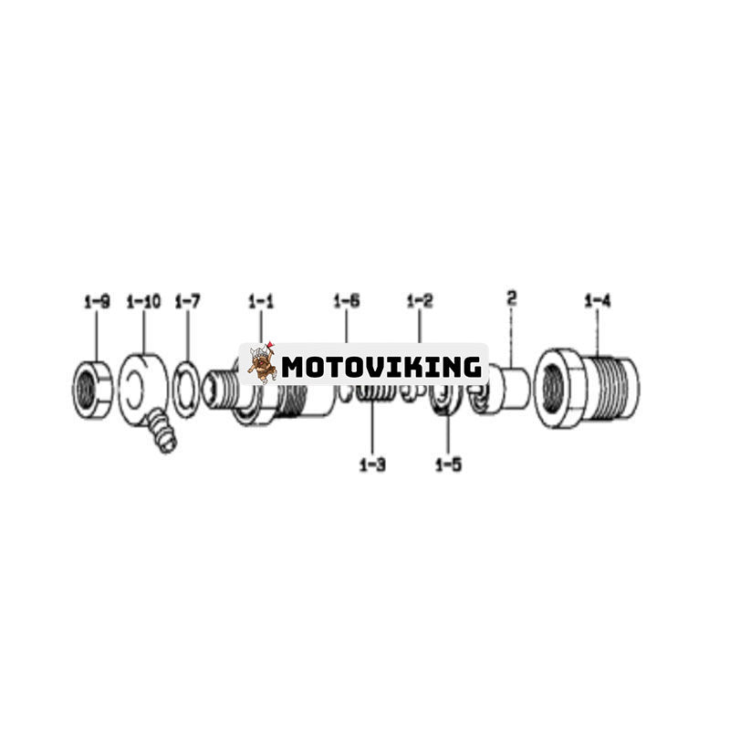 Zexel Fuel Injector 093500-2190 MM318941 för Mitsubishi Engine C45