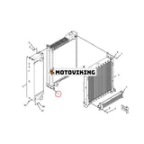 Vattentankkylare 332-2712 3322712 för Caterpillar CAT Engine C6.6 Compactor CS-74 CS-64 CP-74 CP-56