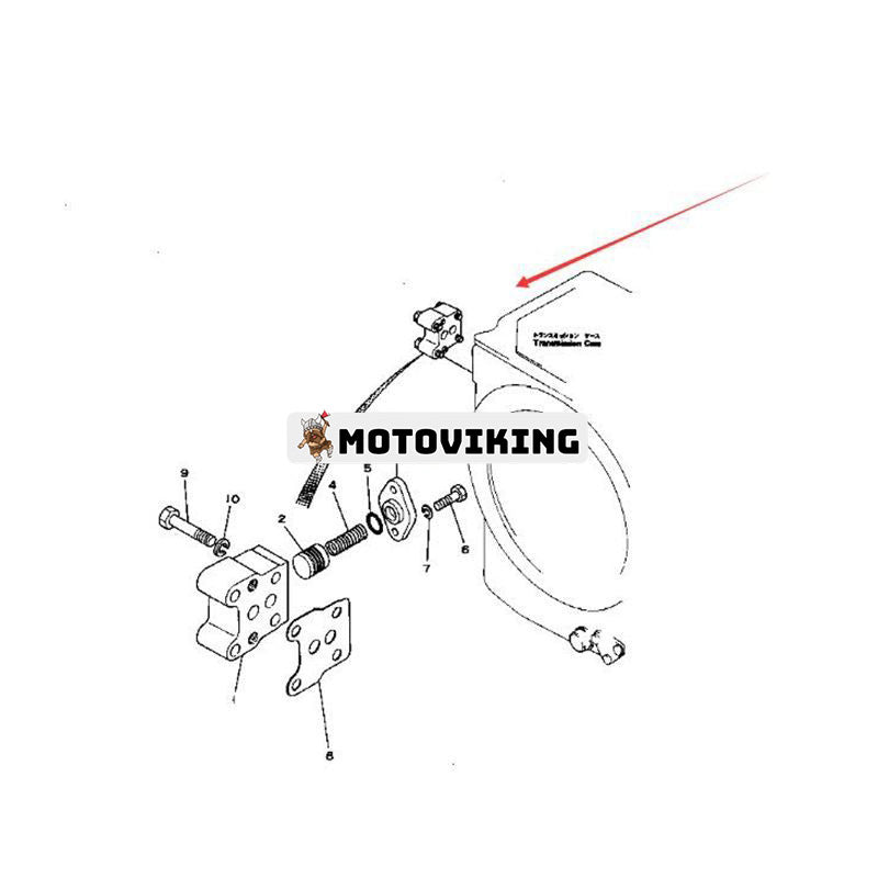 Transmissionssmörjventil 134-15-00160 för Komatsu D45S-1 D53S-16 D57S-1 D45A-1 D53A-18 D53A-16 GD825A-2
