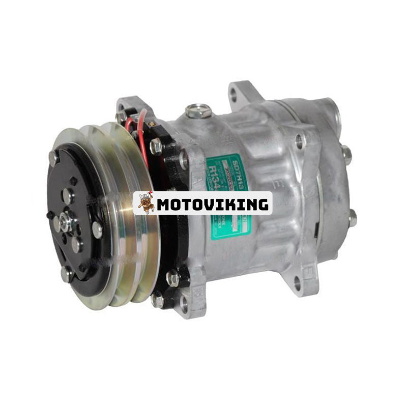 12V 1PK 125mm SD7H13 A/C Kompressor VOE14525502 för Volvo Grävmaskin ECR58 ECR88