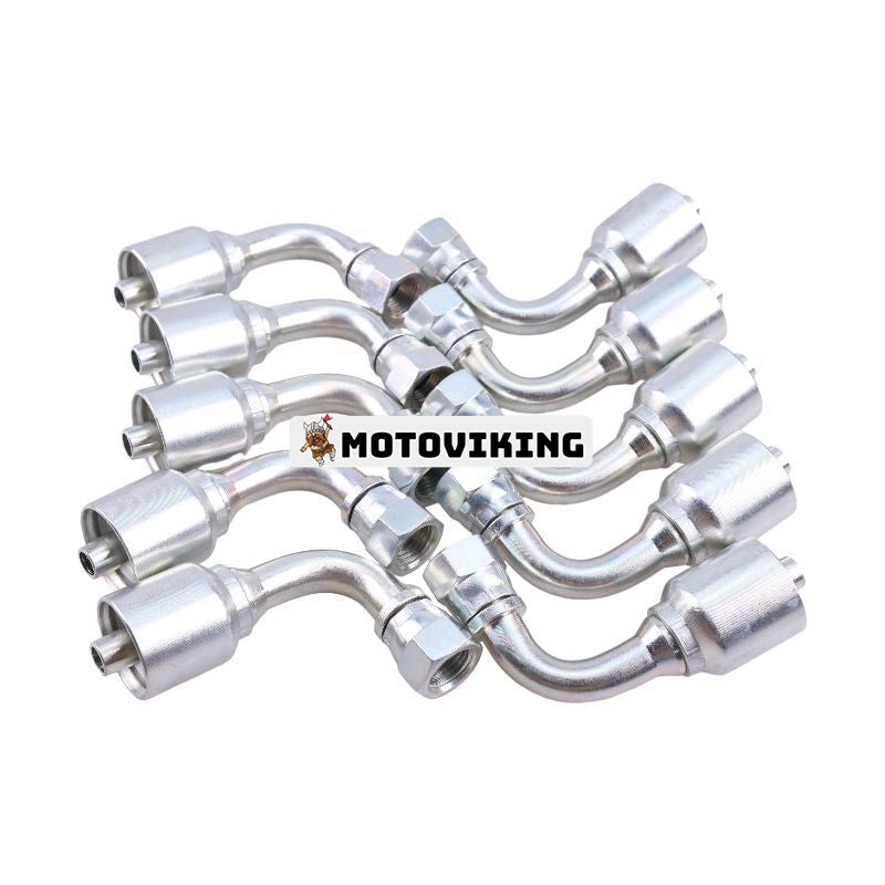 10 st hydraulslangkoppling med 3/8" hona JIC-svirvel 13943-6-6 för Parker