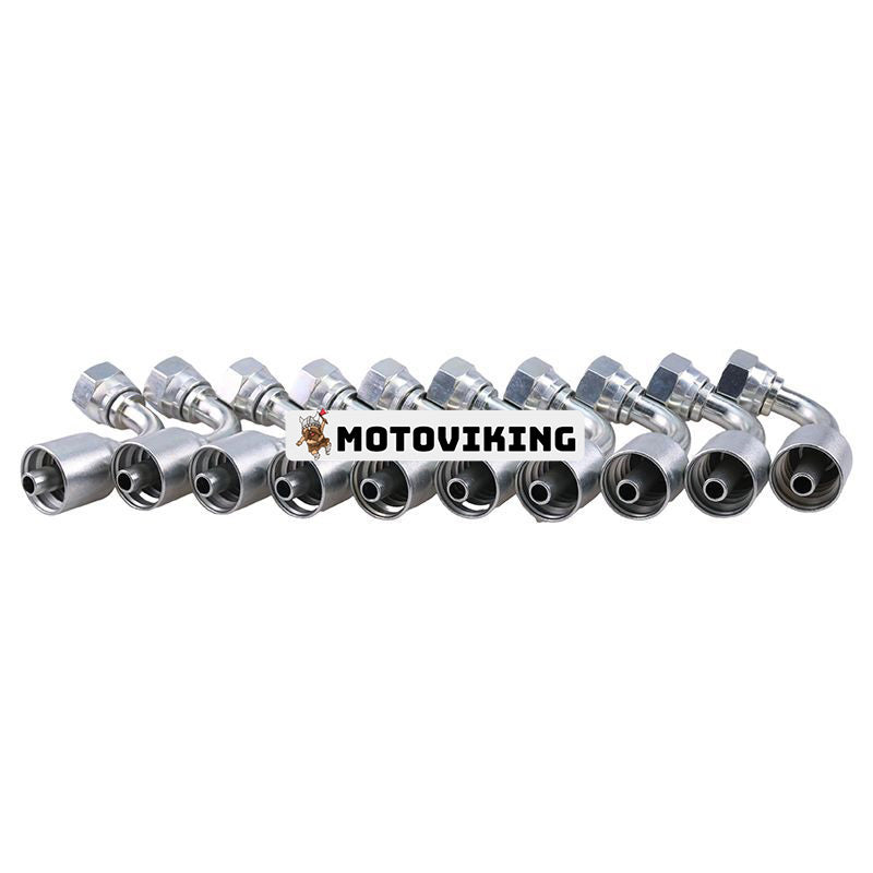 10 ST. Hydraulslangkoppling med 1/2" hona JIC-svirvel 13943-8-6 för Parker