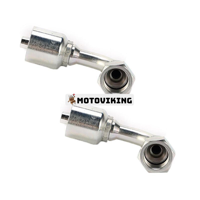 2 ST Crimp Fitting med 3/8" hona JIC 06Z-666 för Parker Weatherhead