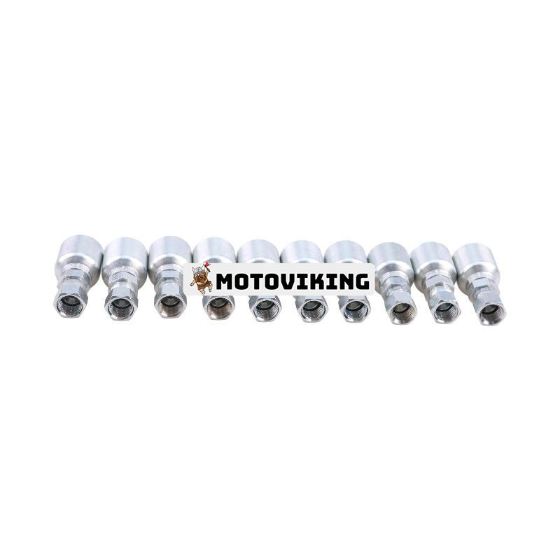 10ST hydraulslangkoppling med 1/4" hona JIC-svirvel 10643-4-4 för Parker