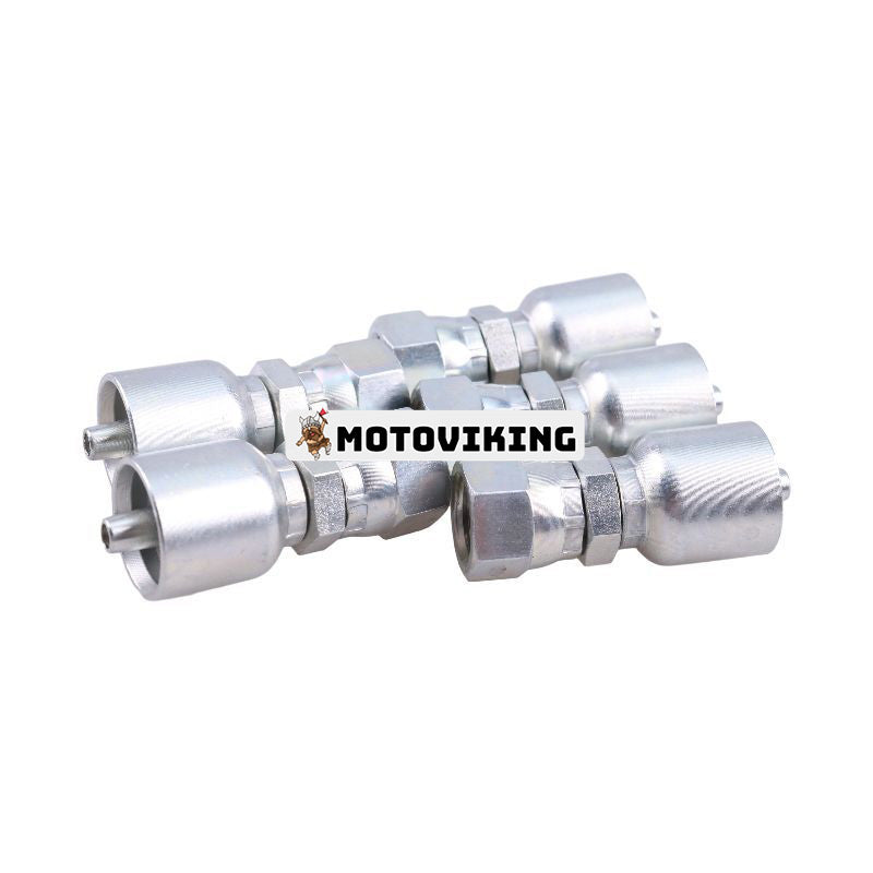 5 ST. Hydraulisk slangkoppling med 3/8" JIC-svänggänga hona 10643-6-4 för Parker