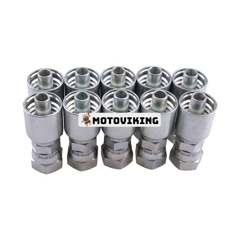 10 st Hydraulslangkoppling med 5/8" hona JIC-svirvel 10643-10-8 för Parker