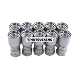 10 st Hydraulslangkoppling med 5/8" hona JIC-svirvel 10643-10-8 för Parker