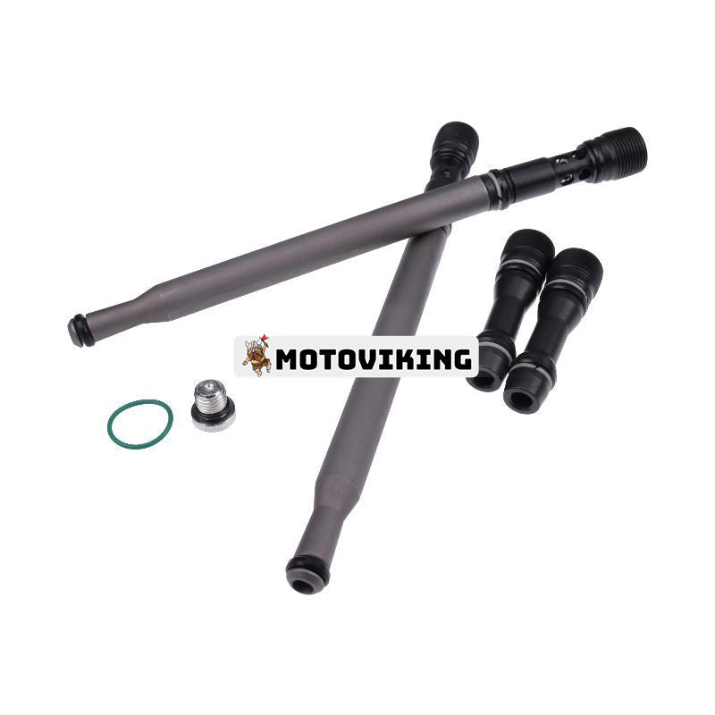 Stativrör & dummypluggsats 6E7Z9A332A 6E7Z9A332B för Ford Engine 6.0L fordon F250 F350 F450 F550