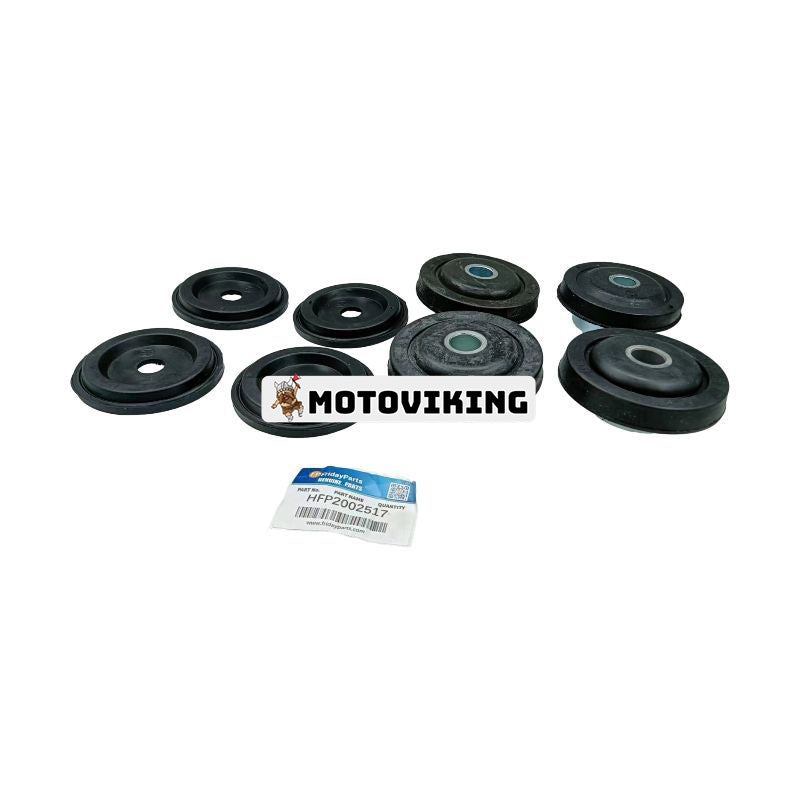 1 set Motormonteringsgummikudde YW02P01003P2 för Kobelco grävmaskin SK135SR SK200SR ED150 SK160LC-6E SK115SRDZ