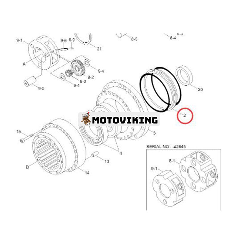 Flytande tätning XKAQ-00173 för Hyundai grävmaskin R290-7 R250LC-7 R250LC-7A R250LC-9 R290LC-7 R290LC-7A R290LC-7H R290LC-9