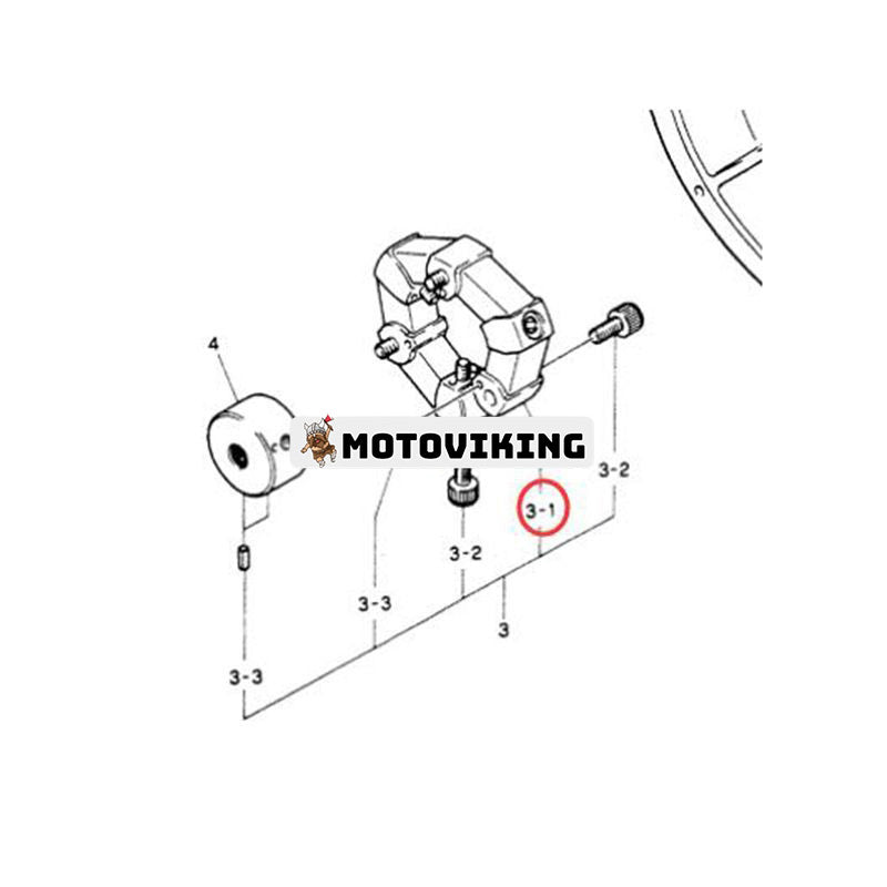 Koppling 24100U341S1 för Kobelco Grävmaskin K903 K903C SK60 70SR 80MSR SK80CS