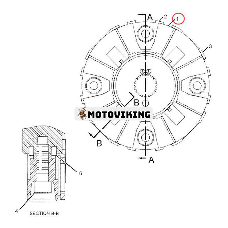 Kopplingselement 171-8968 239-6650 för Caterpillar CAT Engine 3176C 3196 C13 Grävmaskin 345B E345B 365B W345B