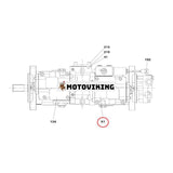 Pump K3V63DT Regulator LL00091 för CASE Grävmaskin CX130 CX160 CX180